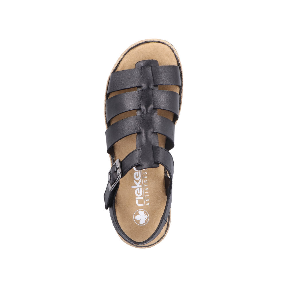 Rieker Black Sandal V7904
