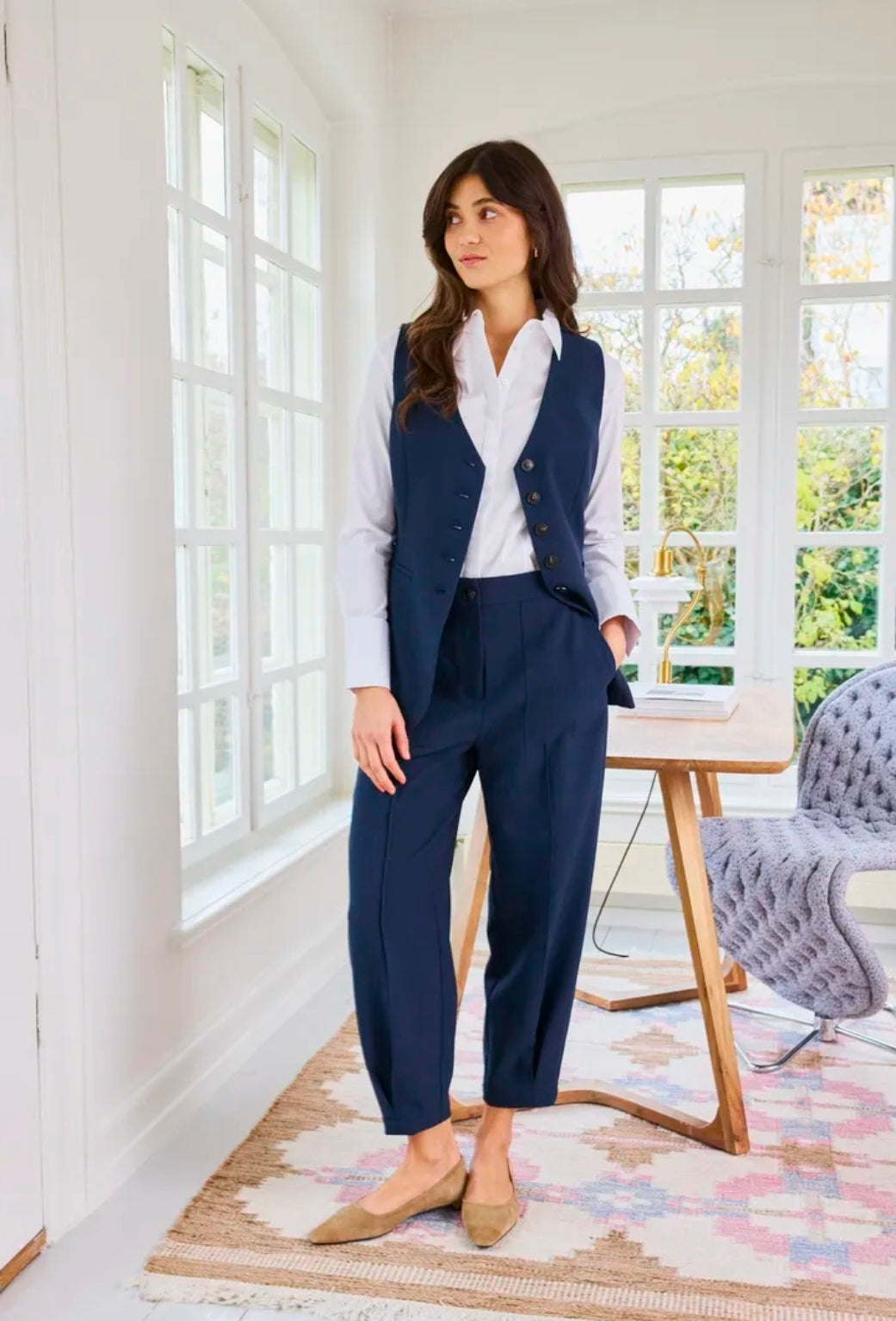 Fransa Frabigail Trouser 6-Fransa-White finn