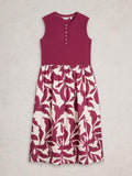 White Stuff Shay Midi Jersey Mix Dress
in PINK MULTI