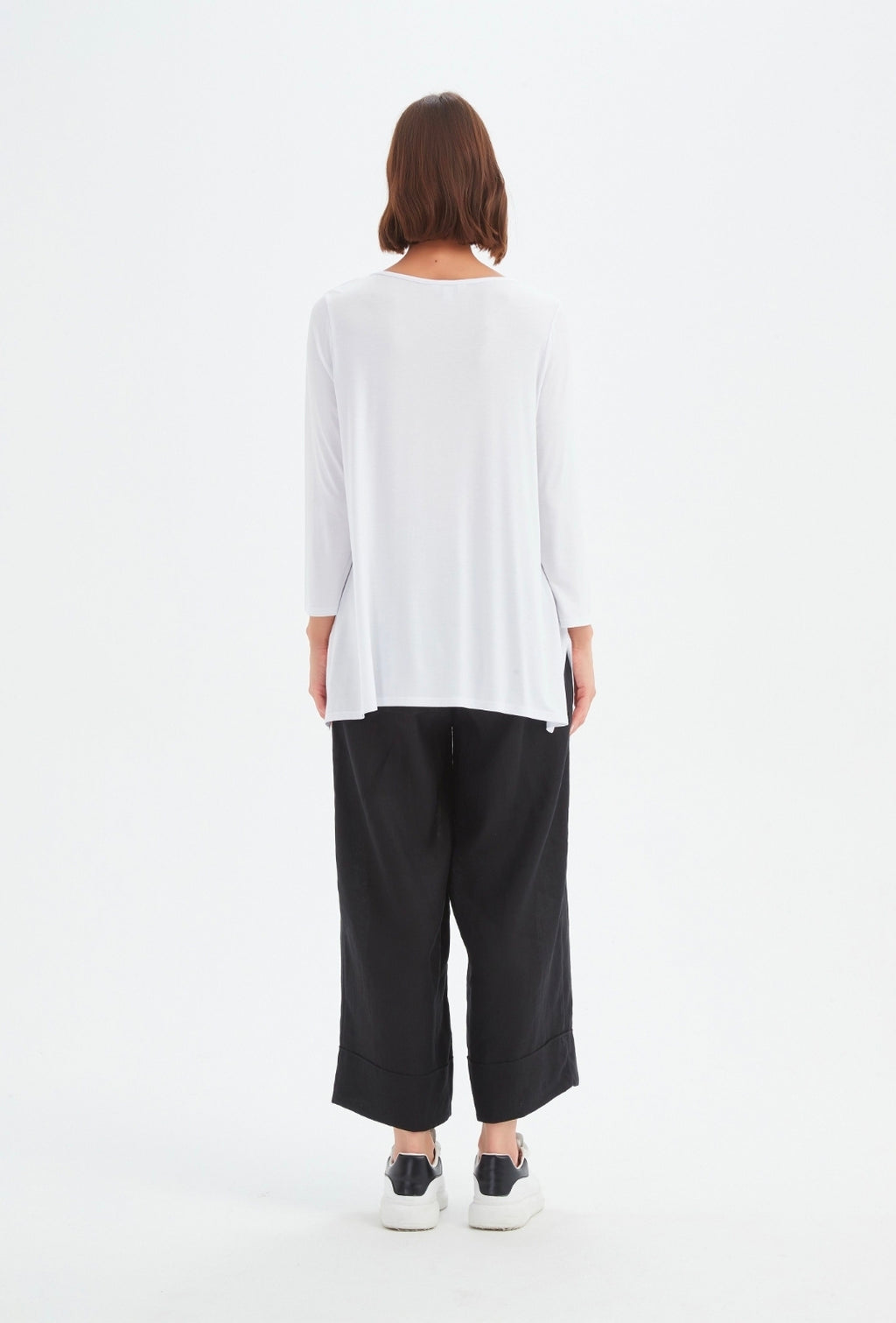 Tirelli Wide Sleeve Yoke Tee White