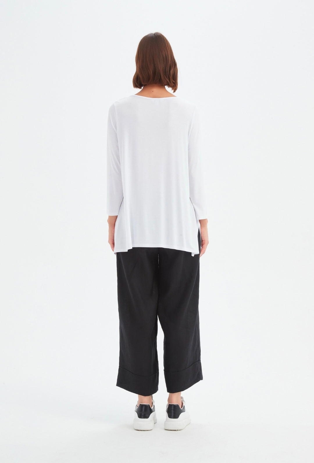 Tirelli Wide Sleeve Yoke Tee White
