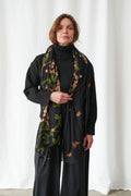 One Hundred Stars Wisteria Black Scarf