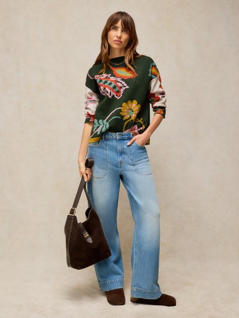 White Stuff fabia floral jumper