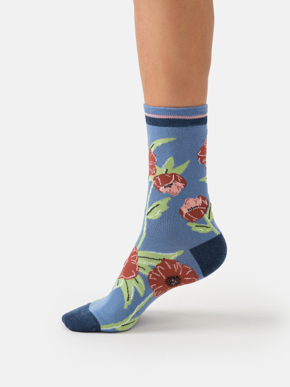Thought Poppy Meadow Organic Cotton Socks