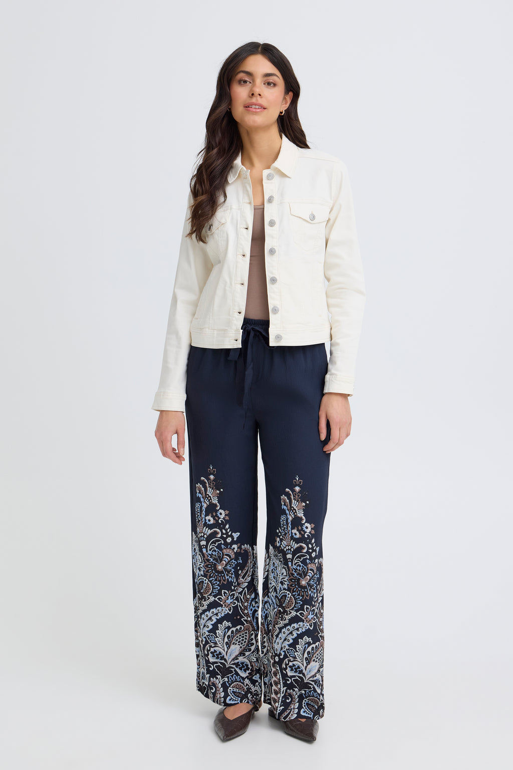 Fransa Fradara Trousers 1-Fransa-White finn