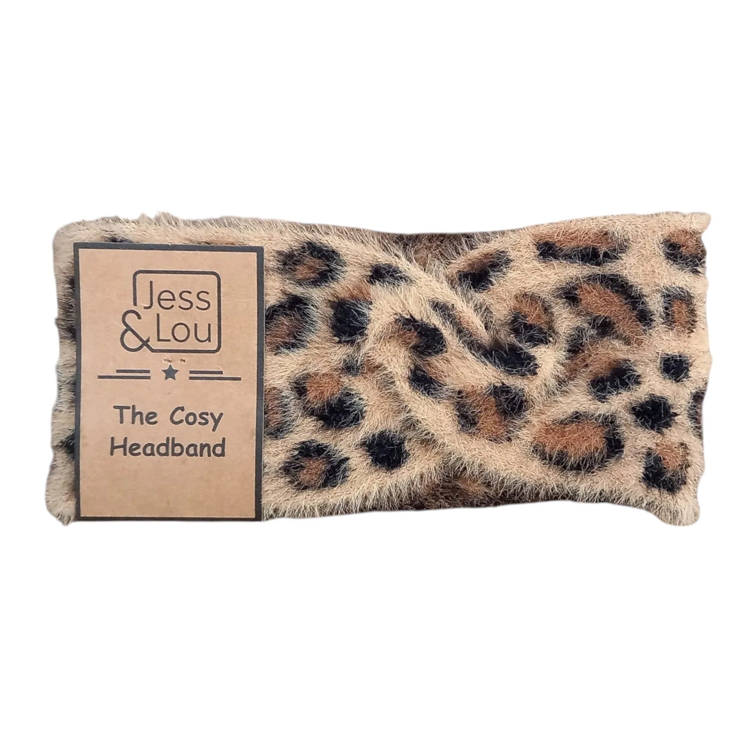 Jess and Lou Animal Print Headband-Headband-White finn