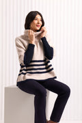 Foil Plus One Popover Jumper-Knitwear-White finn