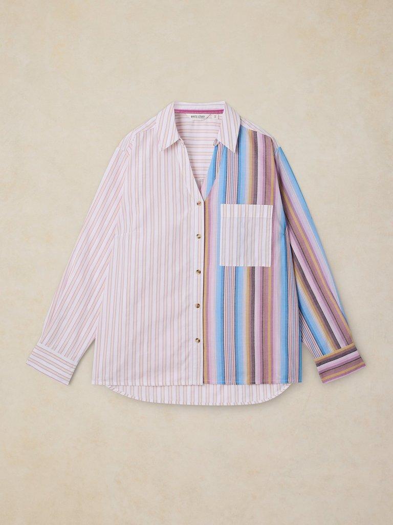 White Stuff saffie mixed stripe shirt