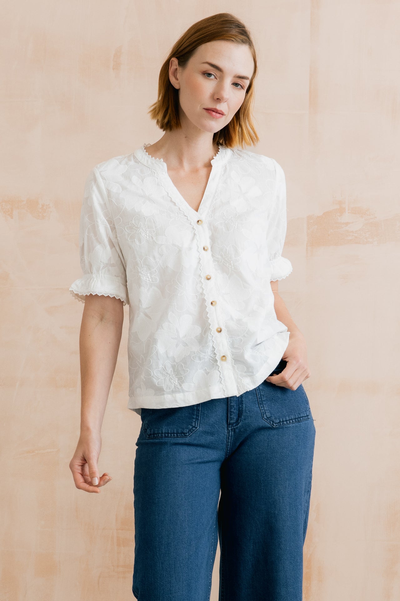 Lily and Me Pintail Blouse Big Bloom