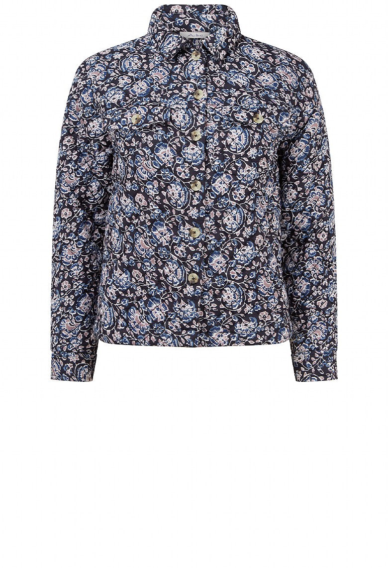 SHREE QUILTED SHACKET MARINA-Coats & Jackets-White finn