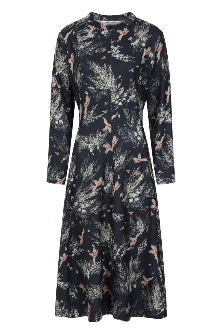 Alice Collins Skylar Print Dressè-Dress-White finn