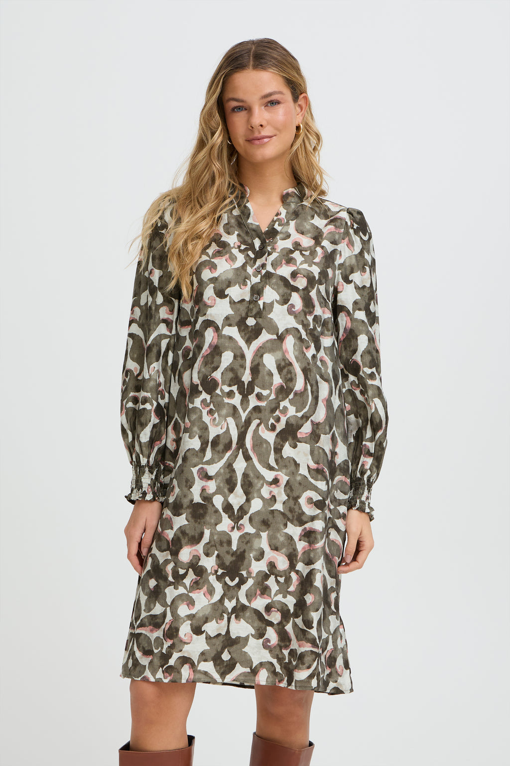 Fransa Frariana Dress 16-Fransa-White finn