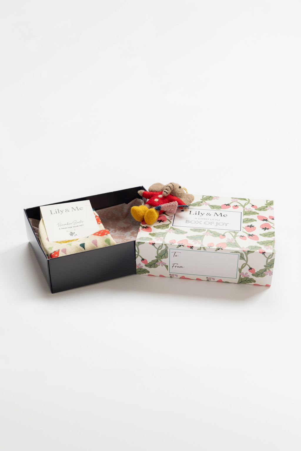 Lily and Me Elodie Elephant Trainer Socks And Decoration Giftbox