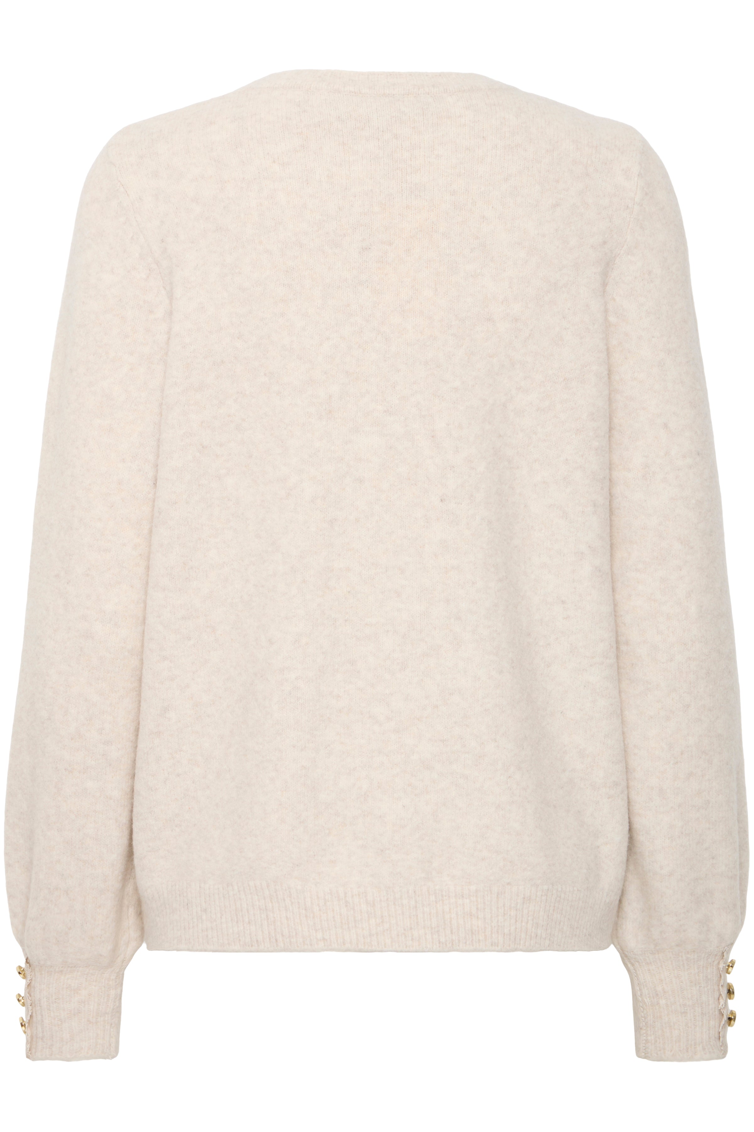 Fransa Frellen Pullover 2-Knitwear-White finn