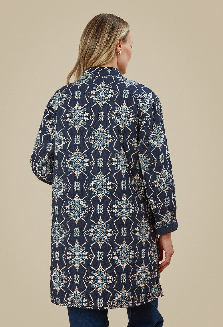 FREYA REVERSIBLE QUILTED COAT CELINE-Coats & Jackets-White finn