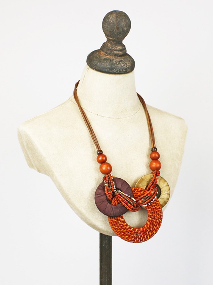 STATEMENT RING NECKLACE UJ6608