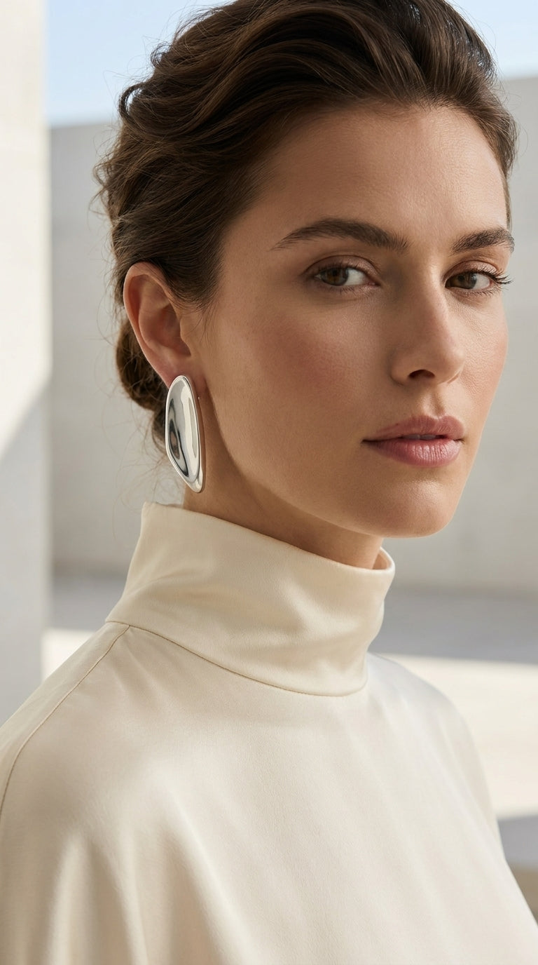 Envy Silver Stud Earrings 569
