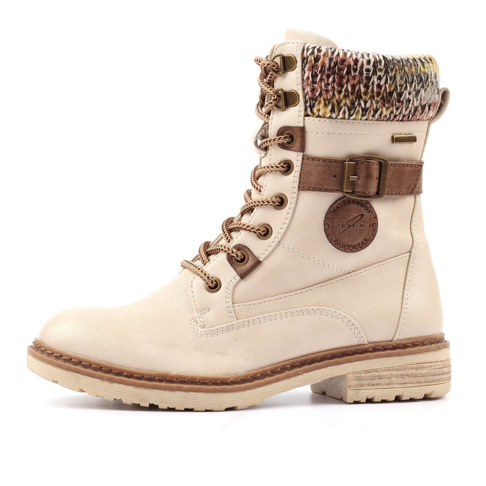 Annabelle Cream Ankle Boot