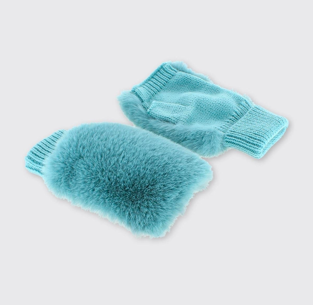 Millie mae Bridgette Faux Fur Fingerless Gloves