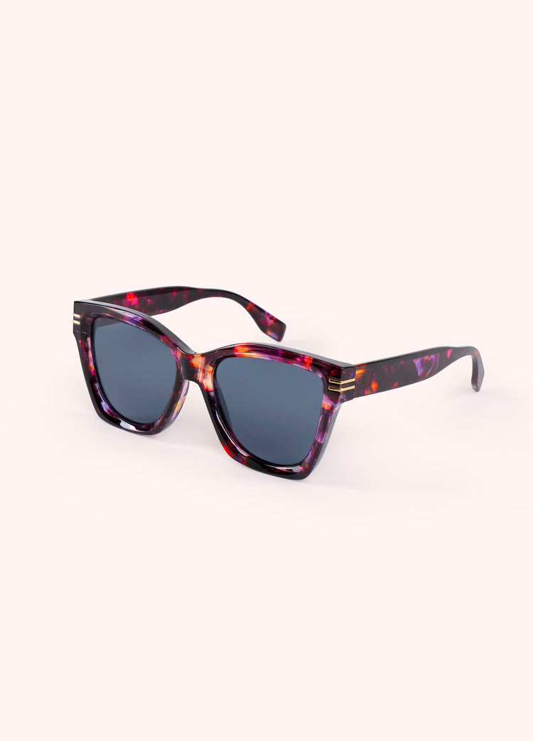 Powder Isolde Sunglasses Claret Tortoiseshell-Powder-White finn