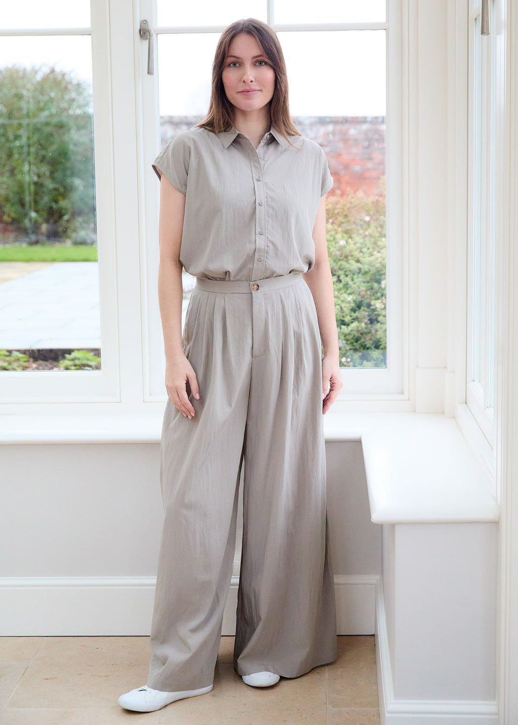 Dreams Wide Leg Pleated Palazzo Trousers