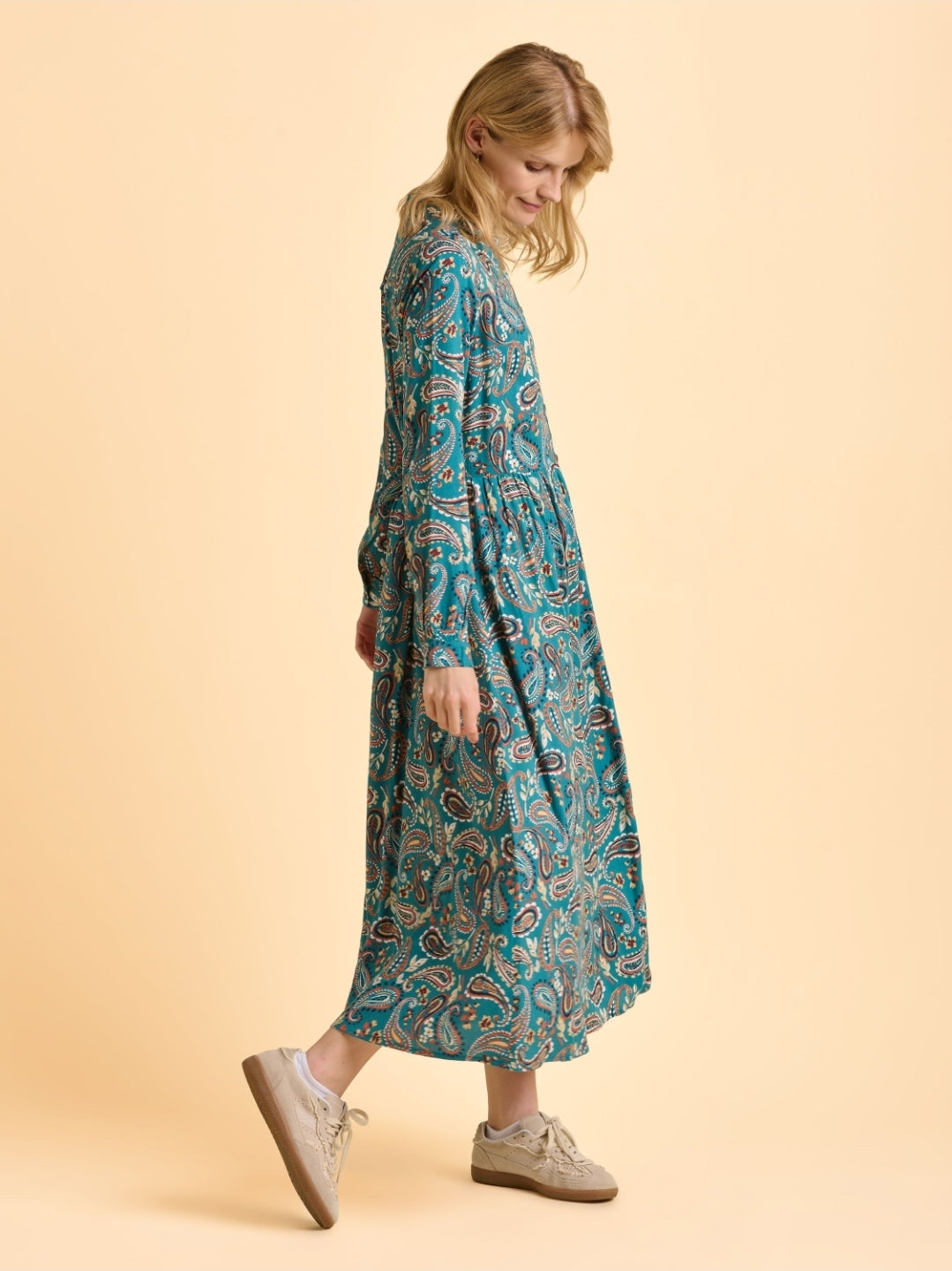 Brakeburn Ula Woven Dress-Dress-White finn