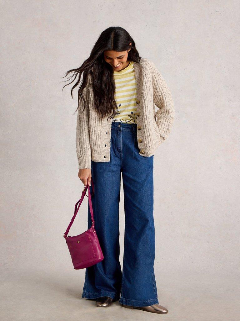 White Stuff Sally Slub Cardigan-White finn