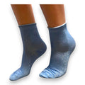 Jess and lou Sparkly Cornflower Lurex Socks SL687-Jess and Lou-White finn