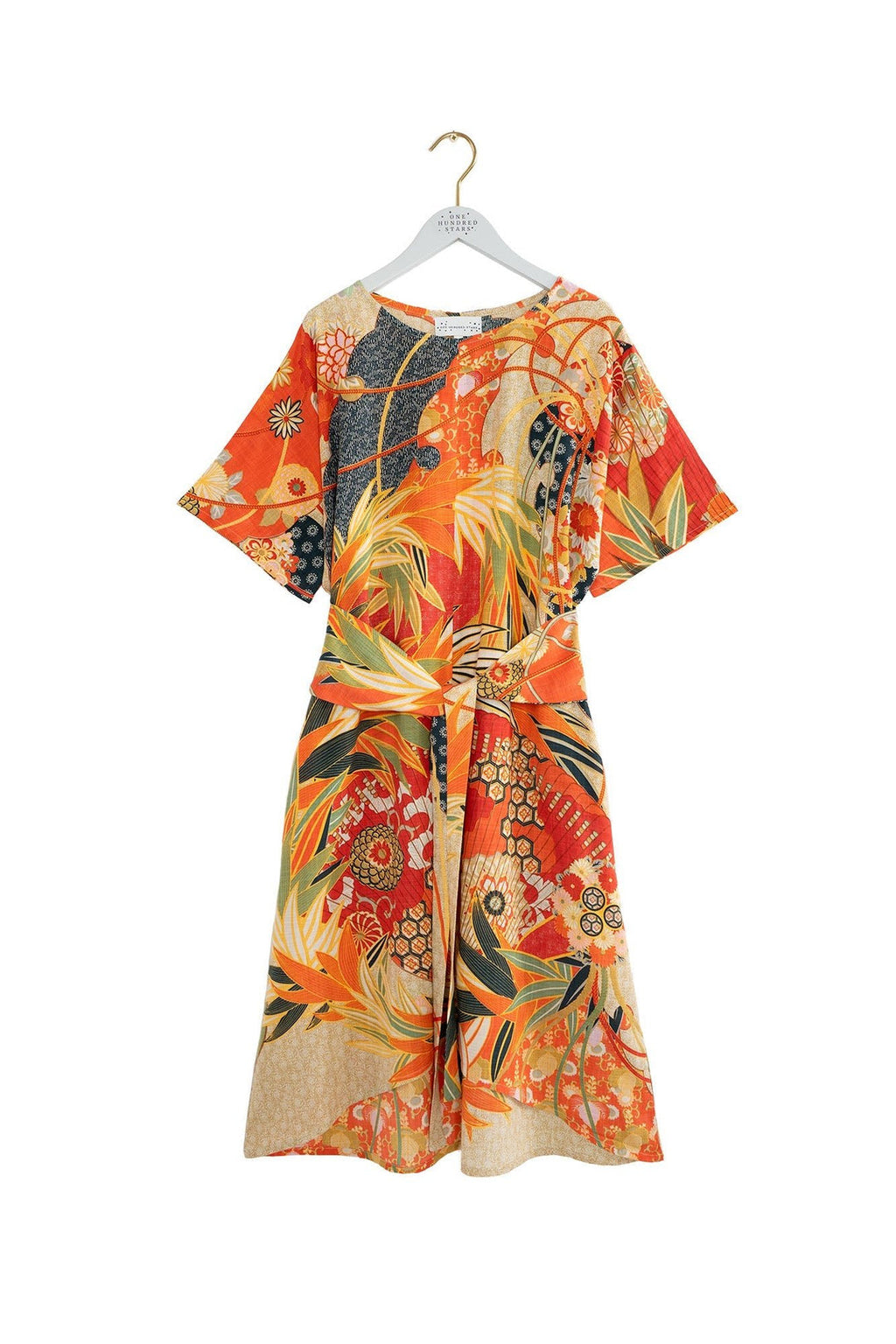 One Hundred Stars Fans Scarlet Obi Dress