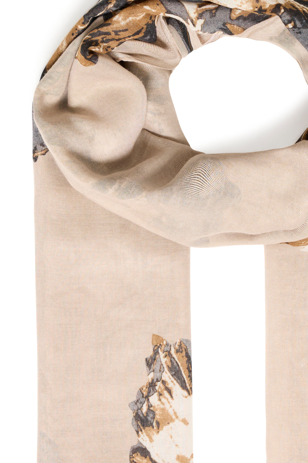 B young Bywallam Scarf Mega Floral-Scarf-White finn