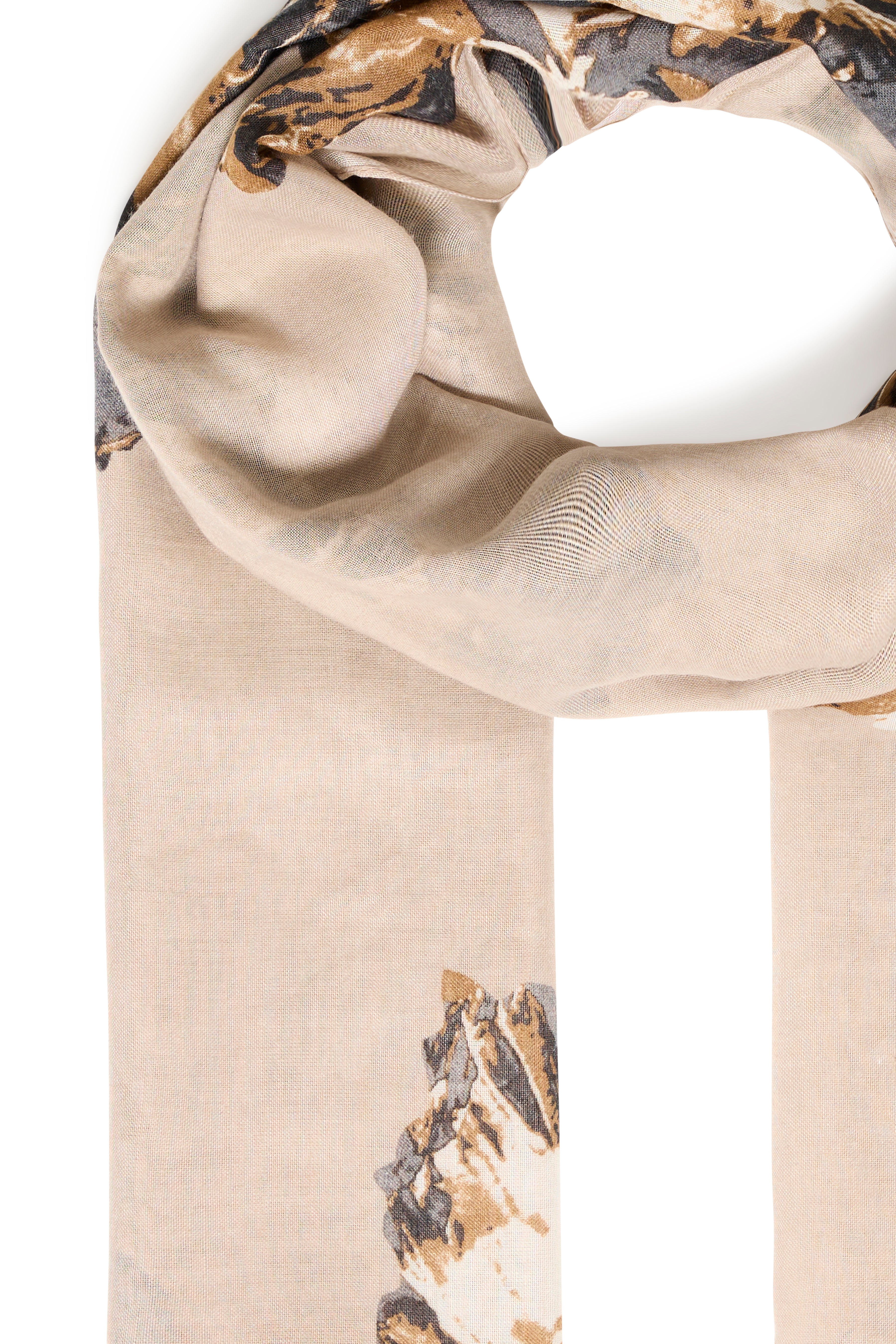 B young Bywallam Scarf Mega Floral-Scarf-White finn