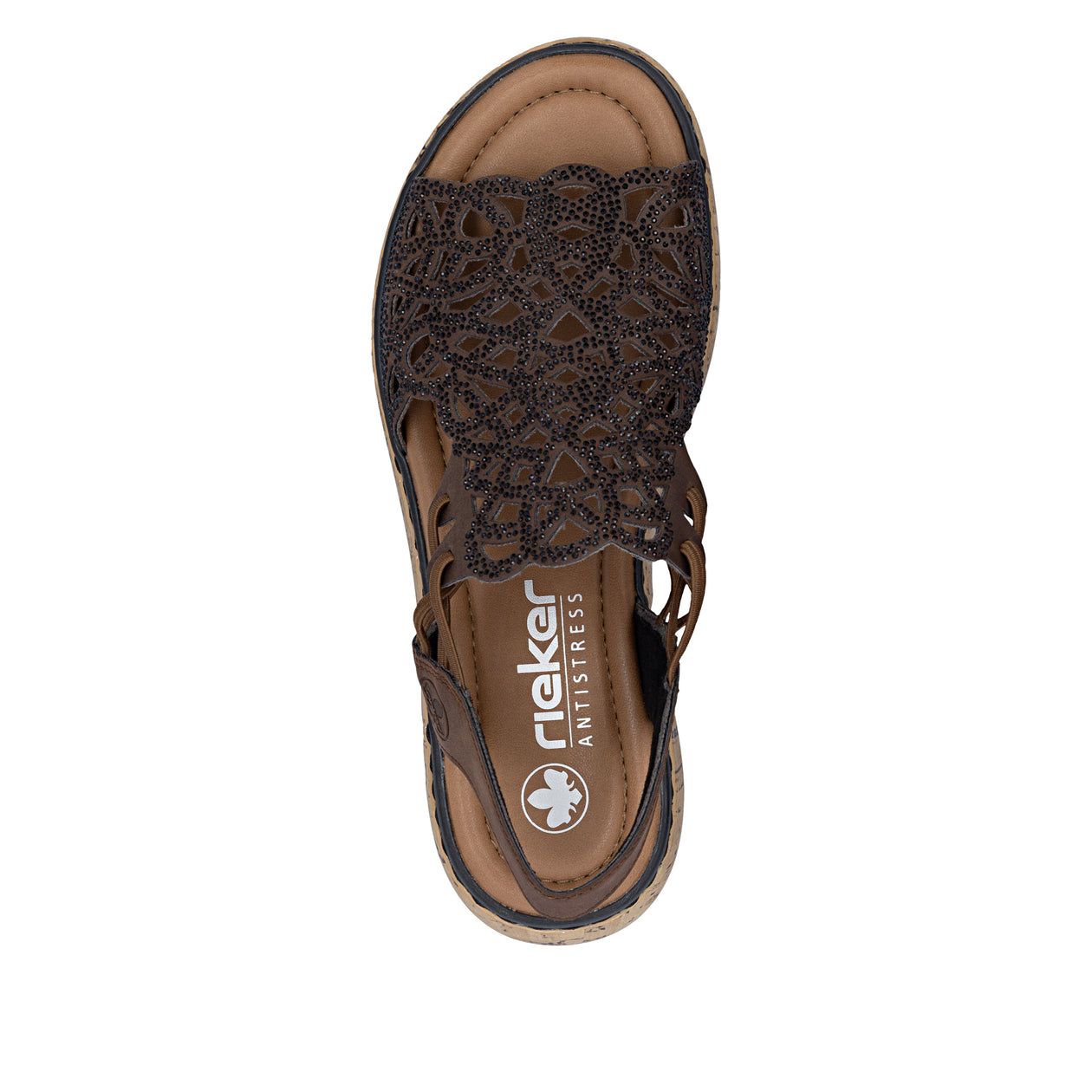 Rieker Women's Wedge Sandal - Brown V1765