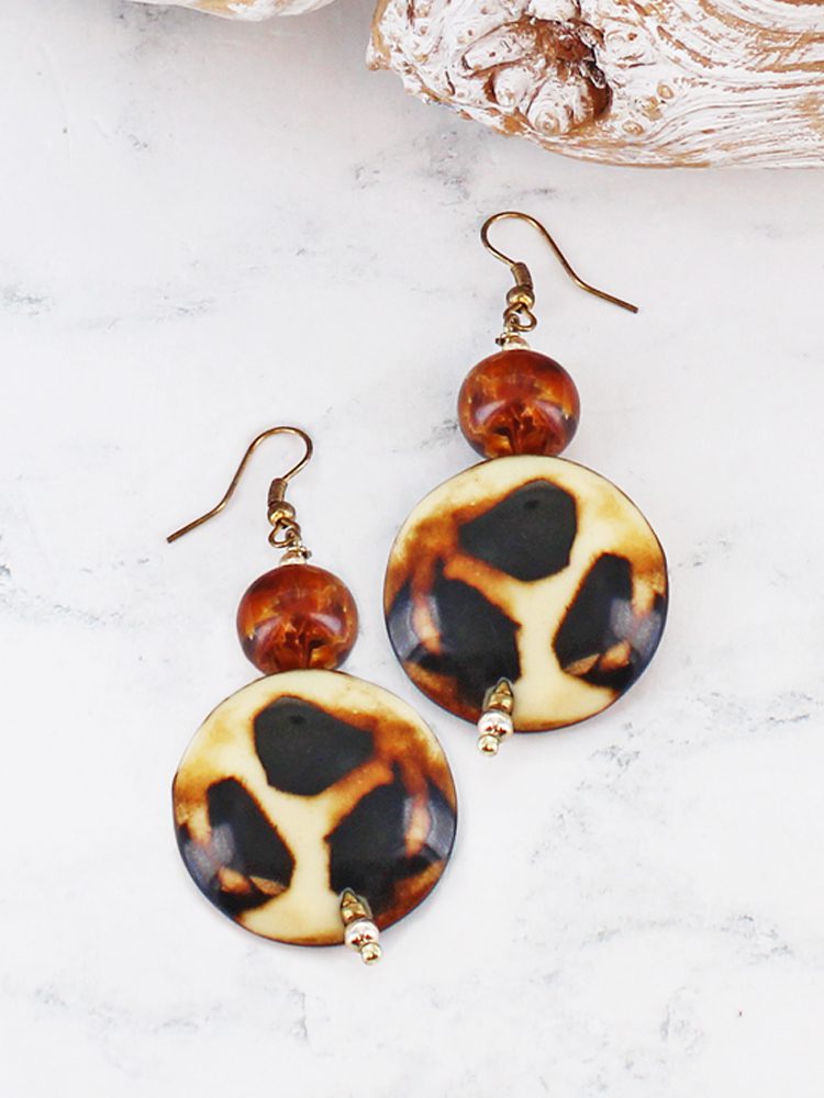Resin Disc Earrings AY6608