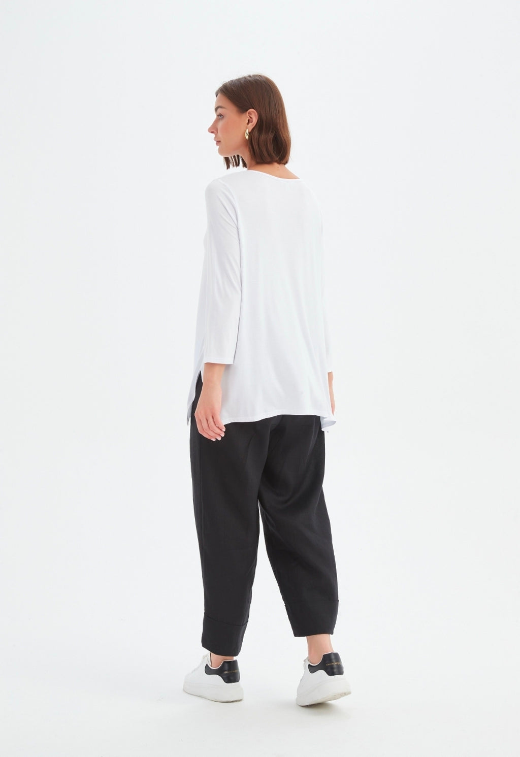 Tirelli Wide Sleeve Yoke Tee White
