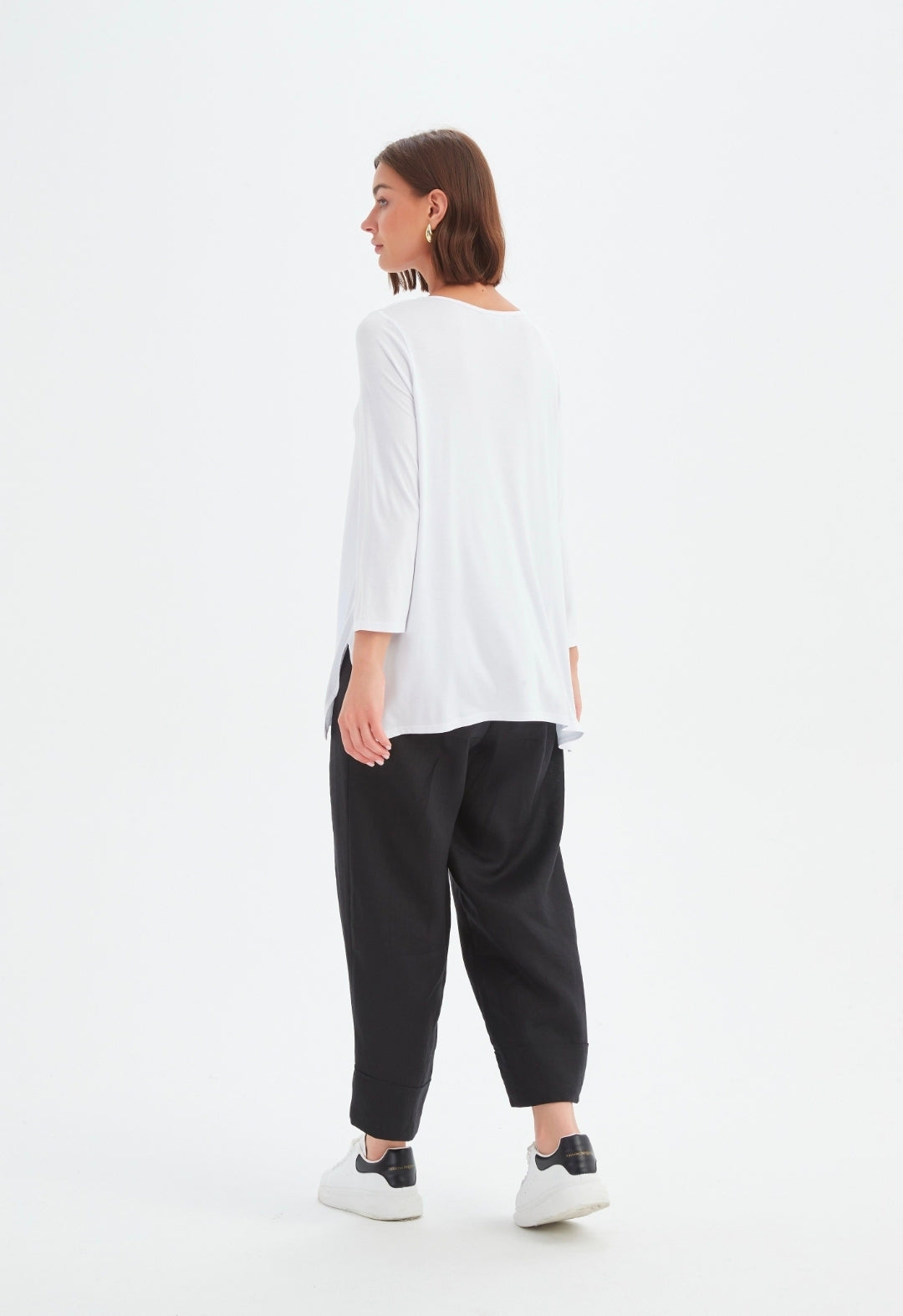 Tirelli Wide Sleeve Yoke Tee White
