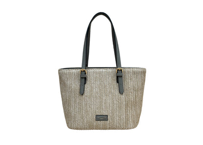 David Jones Twin Handle Woven Tote 7051-3