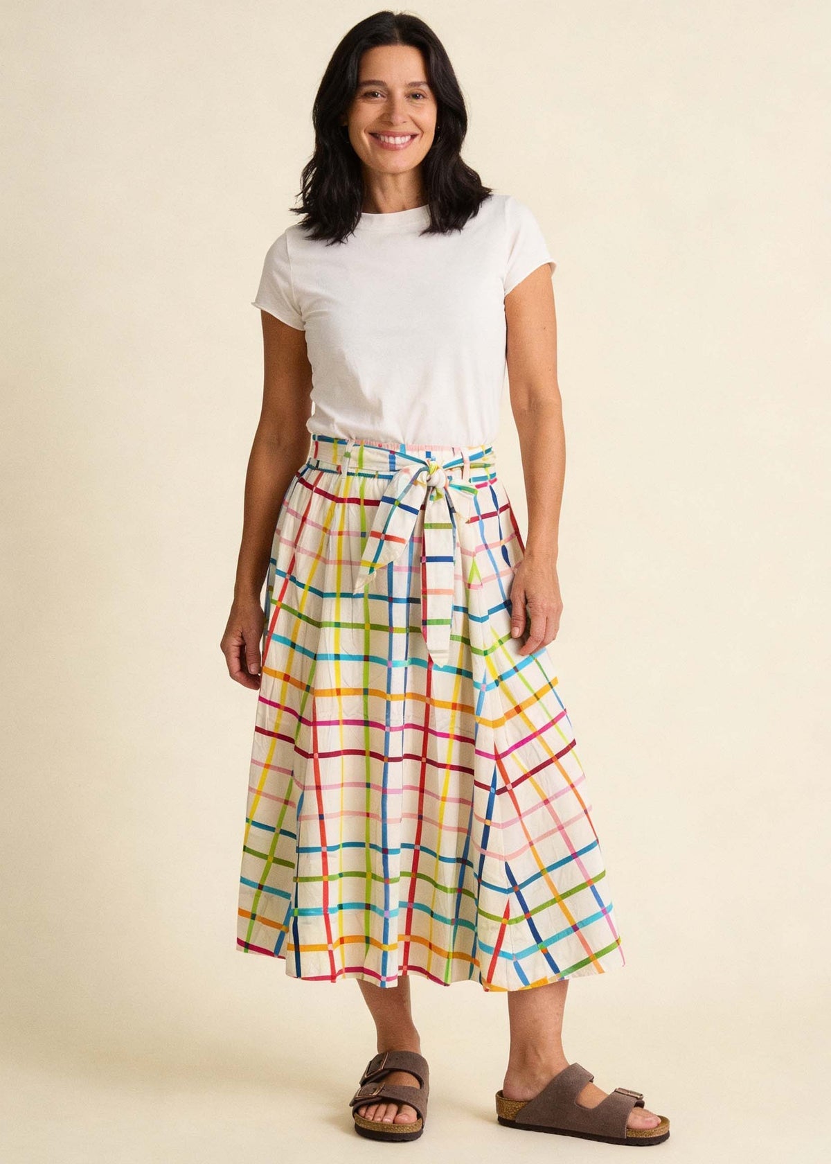 Pretty Vacant Suzi Skirt in Geo Pop-Pretty Vacant-White finn