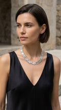 Envy Silver Bar and Ball Necklace 605
