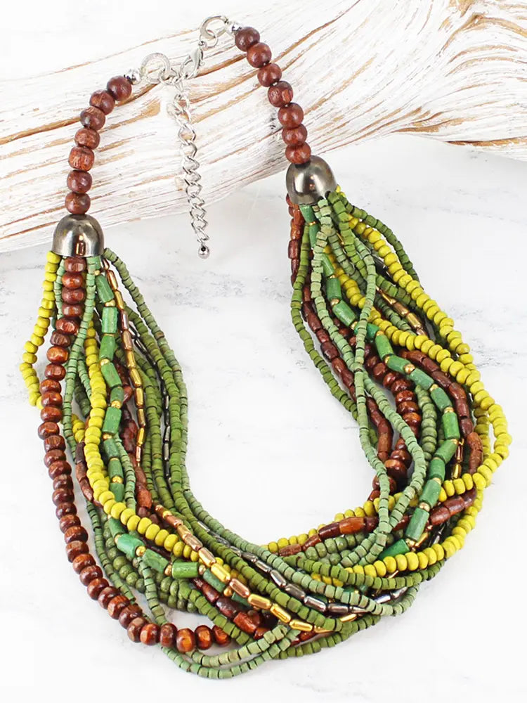Multi Strand Beaded Necklace DC1405