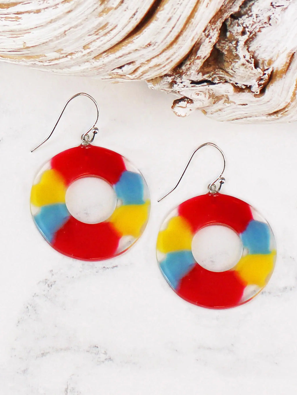 Marbled Resin Earrings UJ1509