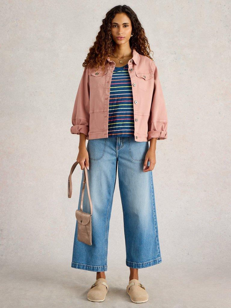 White Stuff Nadia Crew Neck Tee-Shirts & Tops-White finn