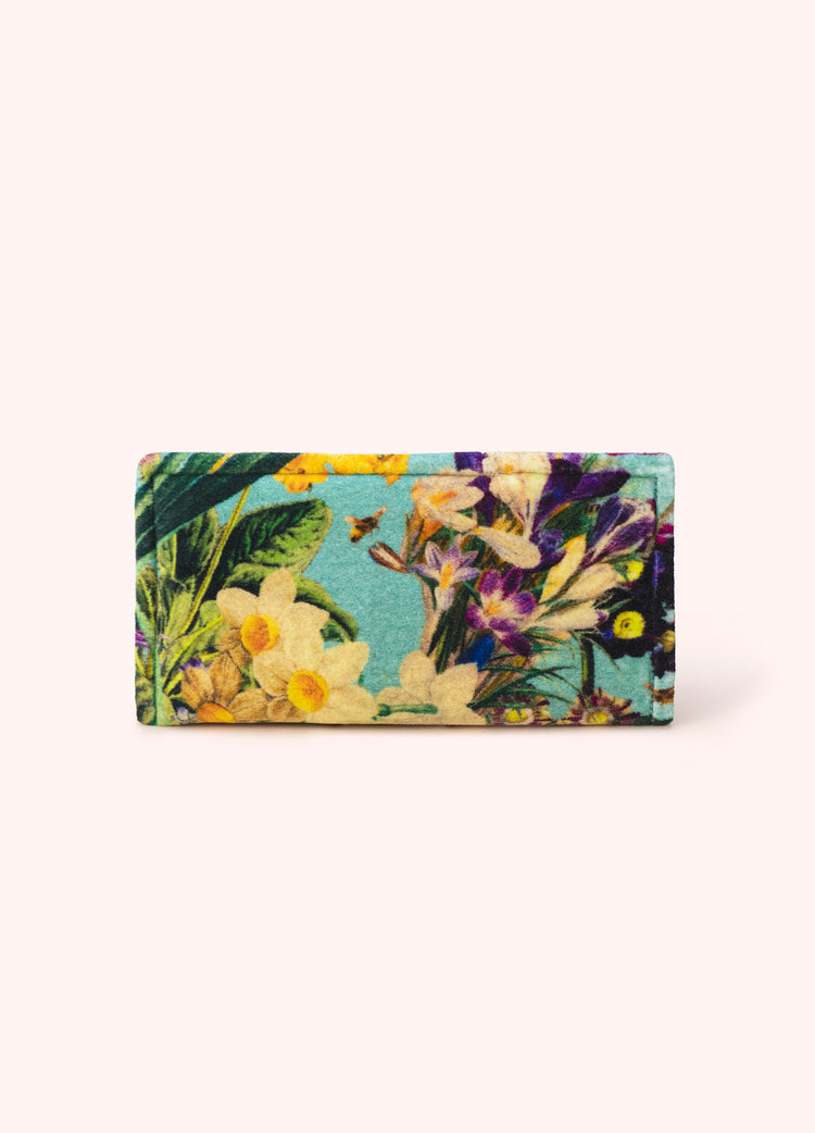 Powder Velvet Sunglasses Pouch - Spring Flora-Powder-White finn