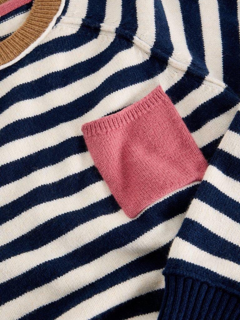 White Stuff BRITNEY STRIPE JUMPER-White Stuff-White finn