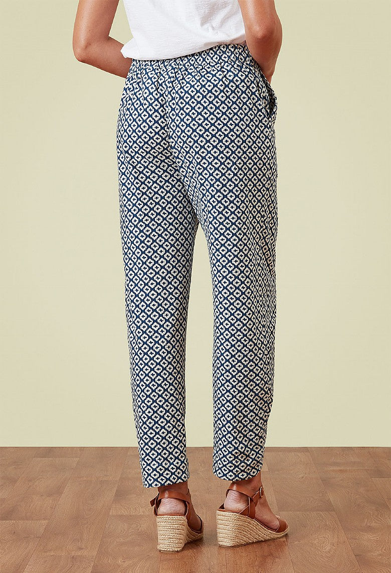 Adini Ikat Tile Mylee Trouser - Riviera-Adini-White finn
