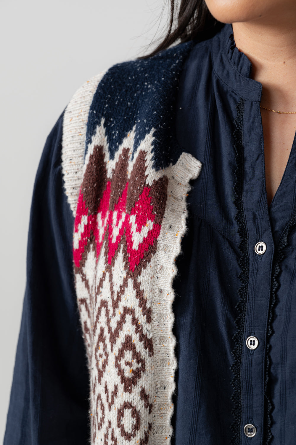 Lily and Me Suvi Waistcoat Tank Fleck Knit