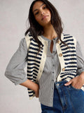 White Stuff Sienna Stripe Button Tank-Tops-White finn