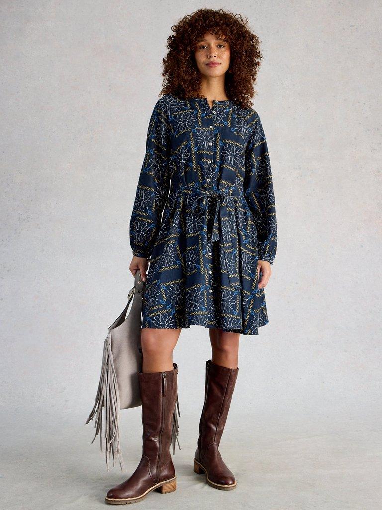 White Stuff Monique Swing Dress-White Stuff-White finn