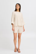 Fransa Fratel Blouse 2-Shirts & Tops-White finn