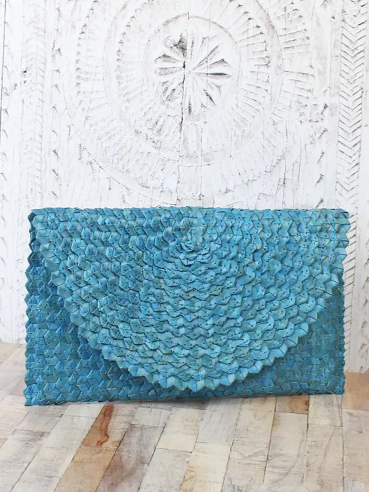Susie Blue Clutch Bag