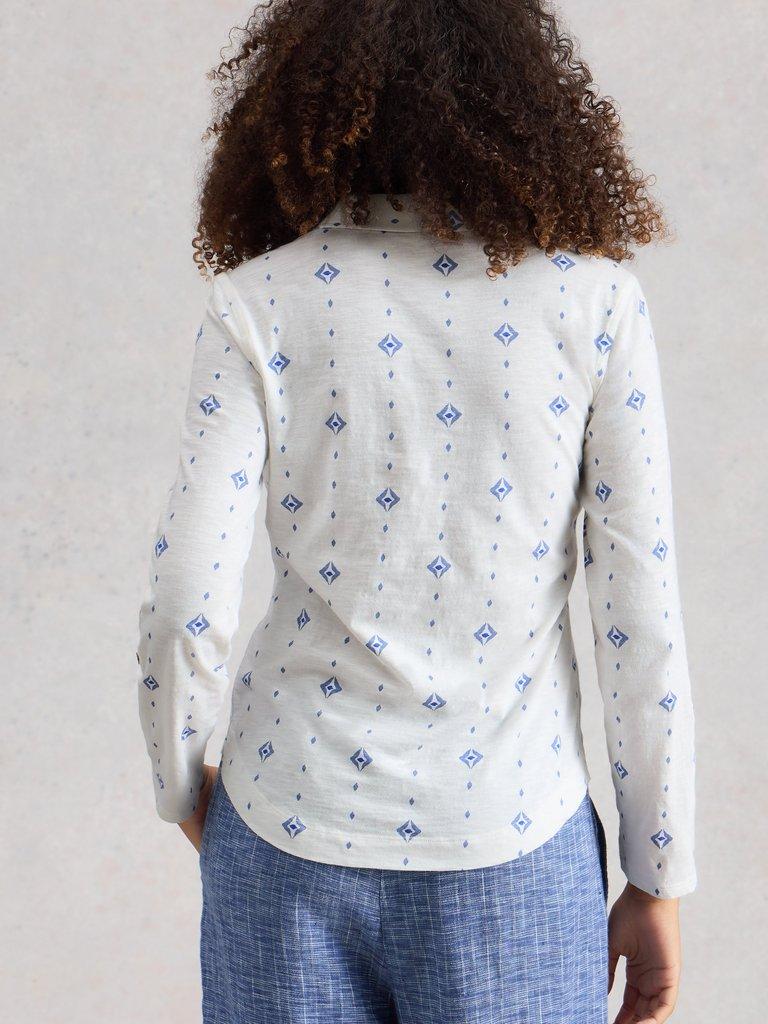 White Stuff WOMENS ANNIE COLLARED SHIRT JERSEY